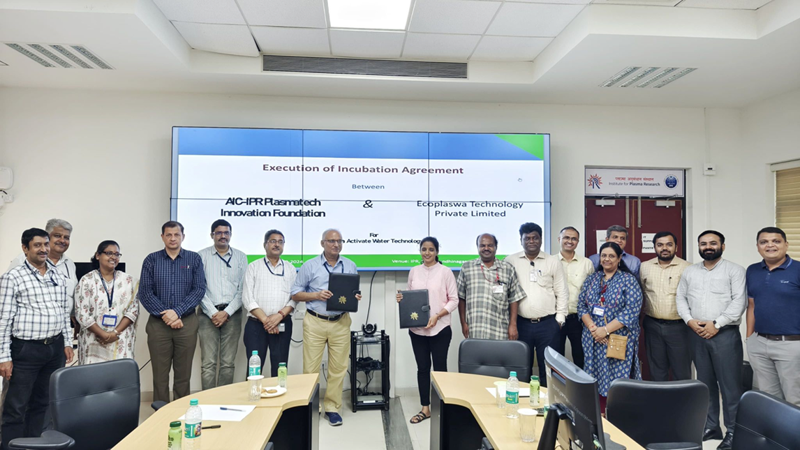 Ecoplaswa onboarding with AIC-IPR Plasmatech Innovation Foundation